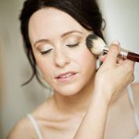 Kent Hair & Makeup Artist | Bridesmaid having blusher applied