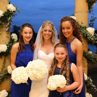 Kent Hair & Makeup Artist | Bride and Bridesmaids pose for a photo