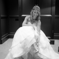 Kent Hair & Makeup Artist | Bride putting on her shoes