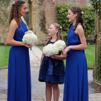Kent Hair & Makeup Artist | Bridesmaids talking before the wedding ceremony
